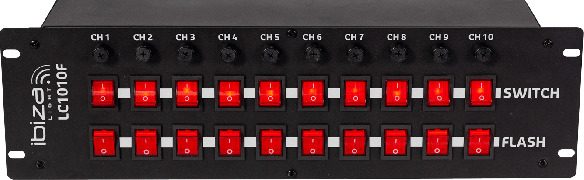 Scatola Di Commutazione Luce LC1010F Ibiza Light - 10 Vie + Flash, Rack 19'' - Foto 8