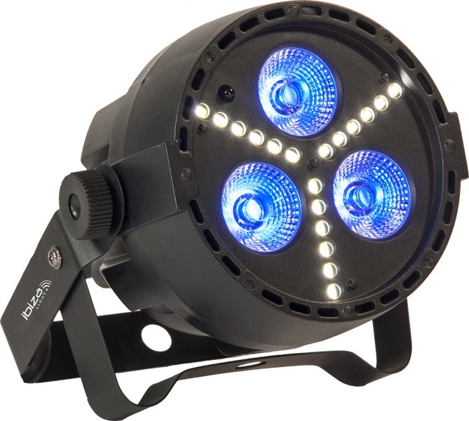 Ibiza light - projecteur par-36 de 61 leds rvb avec dmx en ance