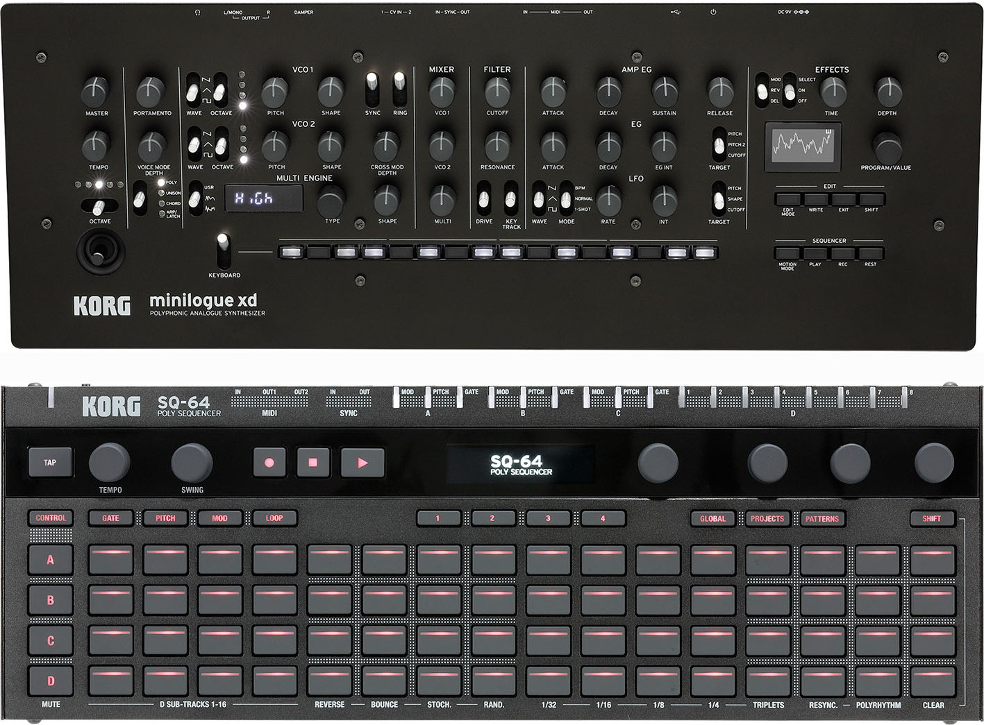 Korg Minilogue XD Module + Korg SQ-64 - DJMania