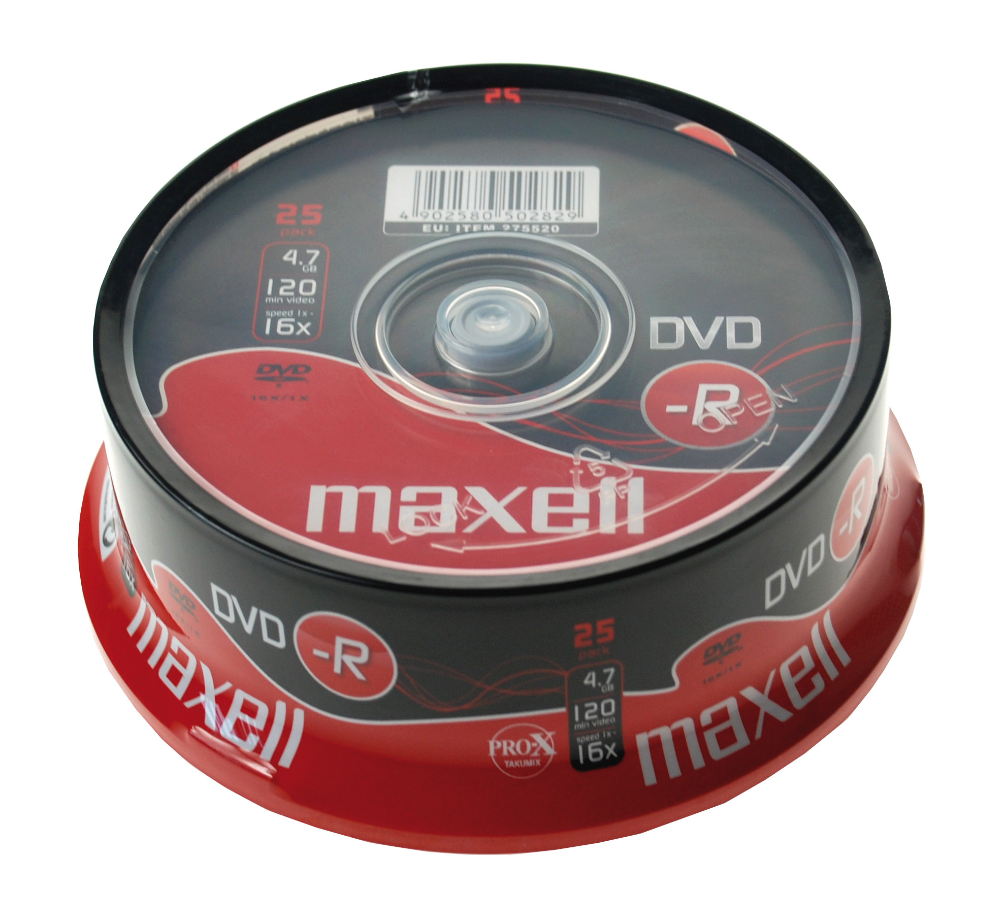 Estuche de 25 DVD-R 4.7 GB 16X perno de 25 uds. - DJMania