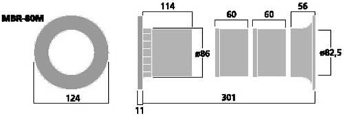 MONACOR BR-30HP - Tubo Bass Reflex 123 Mm, Diametro Interno - Foto 2