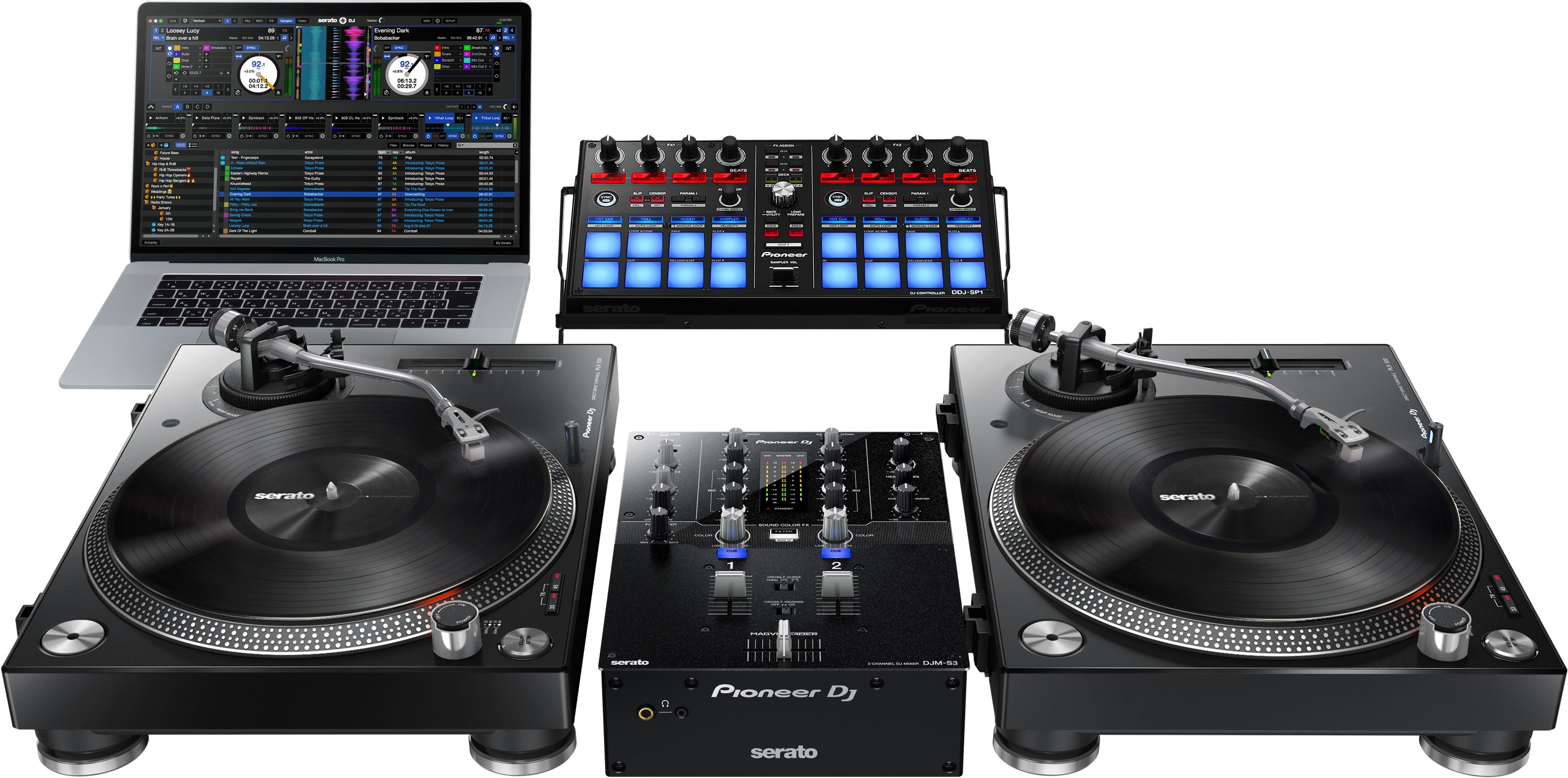 Pioneer DJ SET DJMS3 + 2xPLX500K + DDJSP1 DJMania