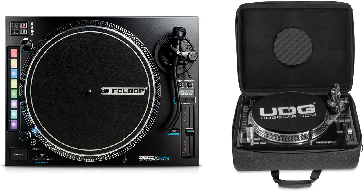 Reloop DJ RP8000 MK2 + UDG Creator Turntable Hardcase Black DJMania