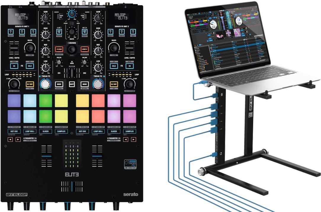 Reloop Elite Mixer + Reloop Stand Hub DJMania