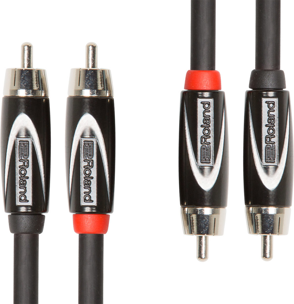 EMK Cable RCA A 1/4, RCA Dual A Doble 1/4 Pulgadas TS Estéreo
