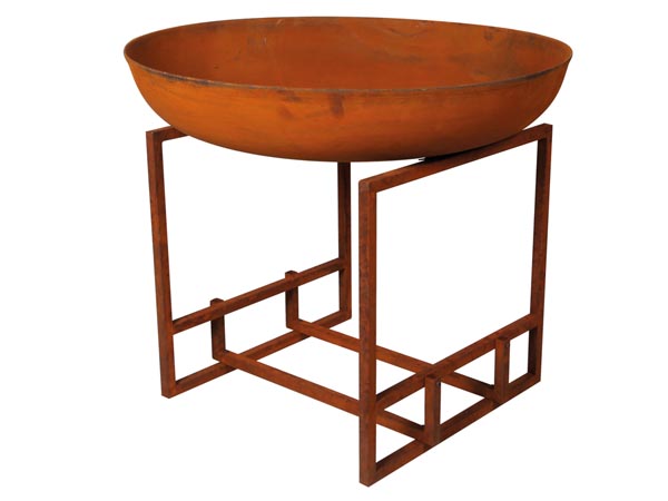 CUENCO DE FUEGO - DIÁMETRO 75 cm - ASPECTO OXIDADO - DJMania