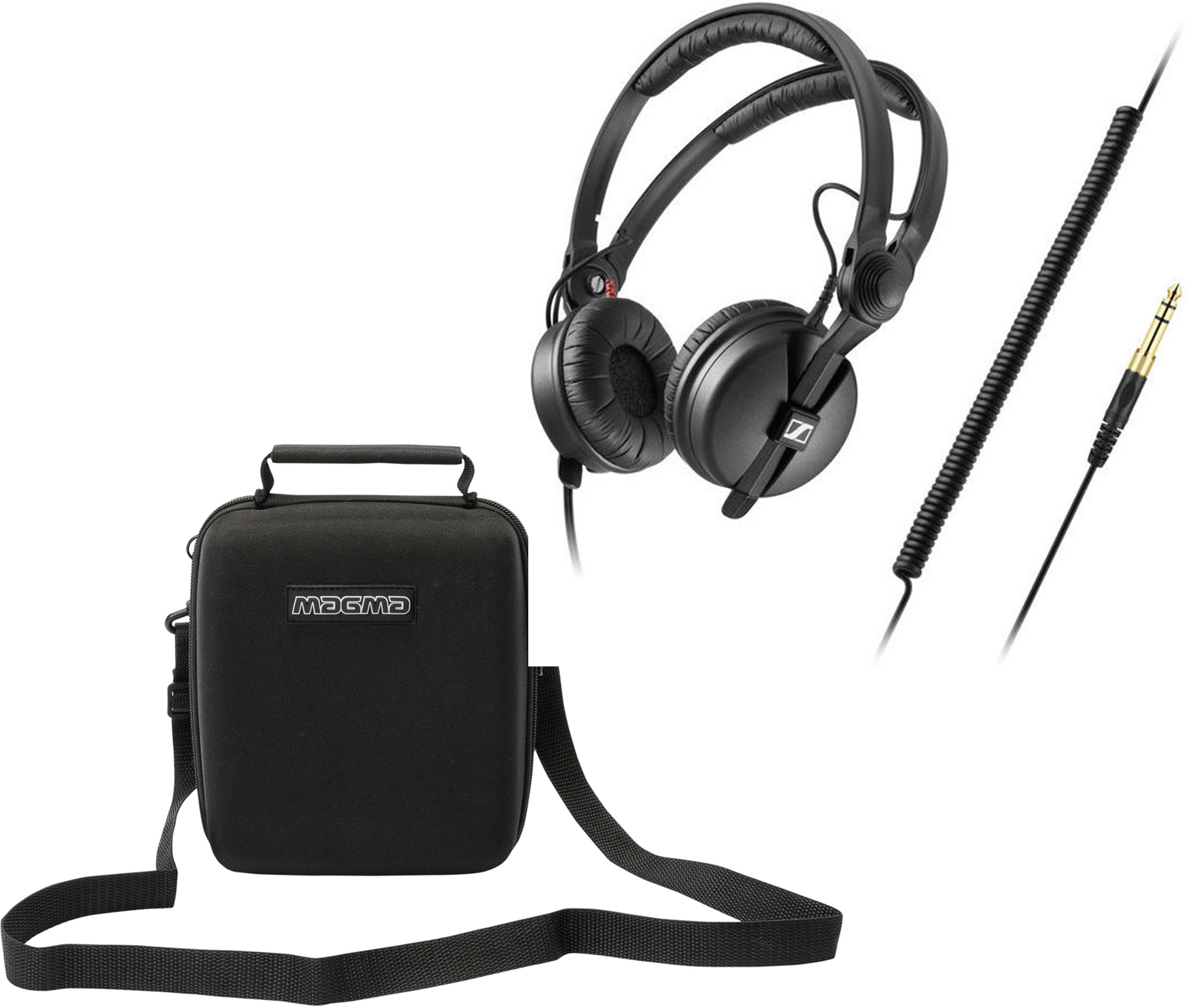 Sennheiser HD 25 Plus + Magma Headphone Case Black II DJMania