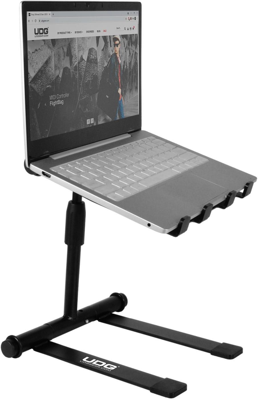 UDG Ultimate Height Adjustable Laptop Stand Black DJMania