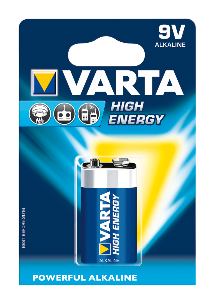 Varta Pilas Alcalinas LR22 9 V High Energy En Blíster De 1 Pc - DJMania