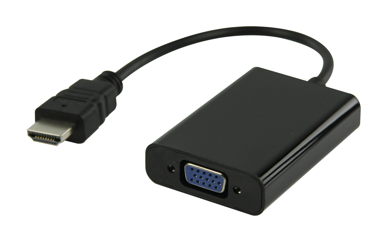 Cable Hdmi Adaptador Hdmi Vga 3 5 Mm 0 20 M En Color Negro Djmania