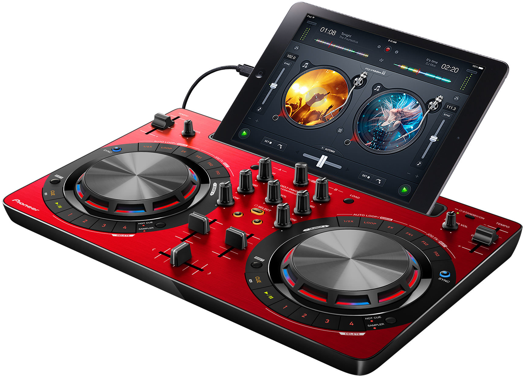 Pioneer DDJ WeGo 3 Rojo | DJMania