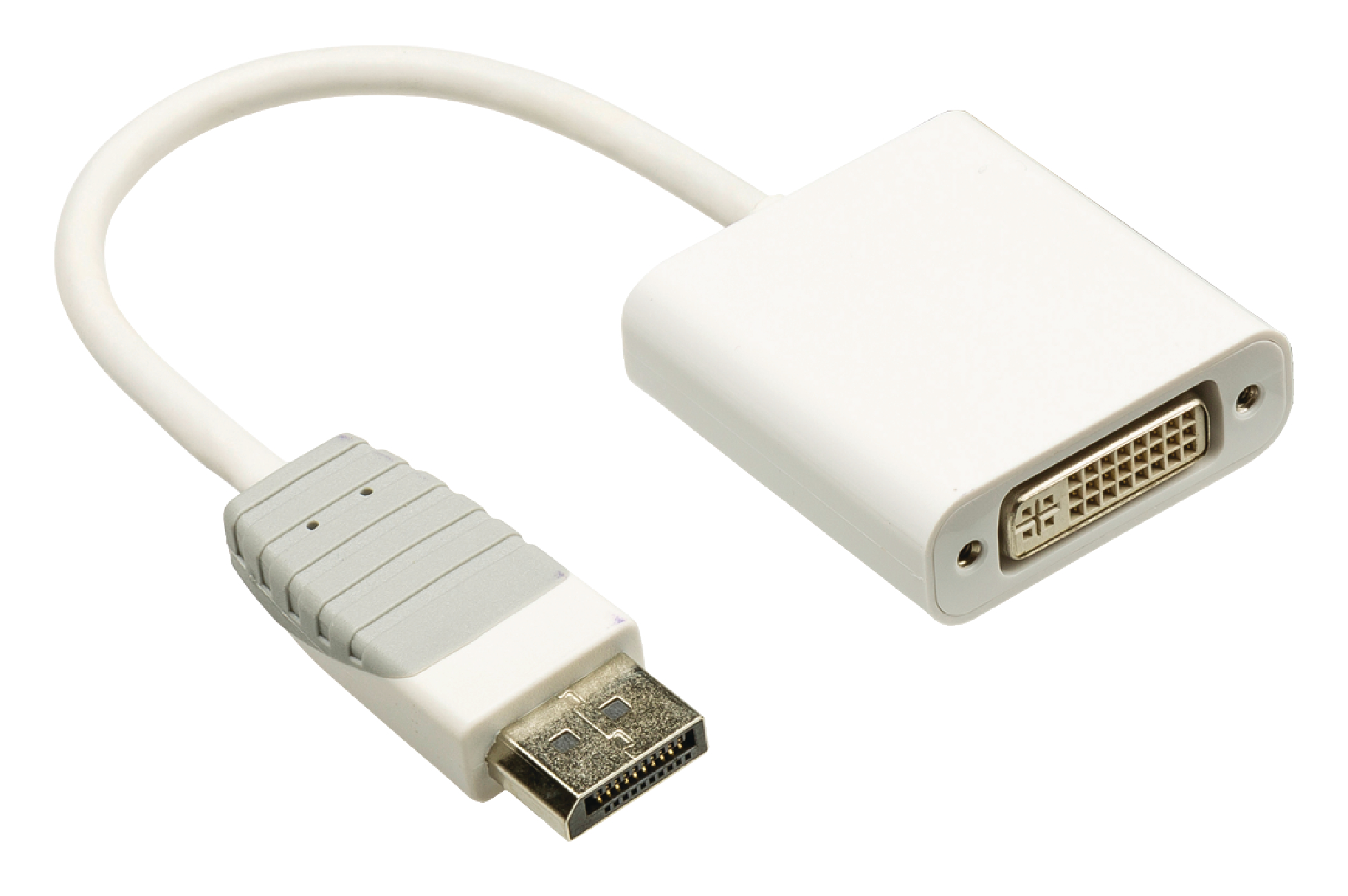 Adaptador Displayport A Dvi Displayport Macho Dvi Hembra M Blanco Bandridge Bbm W