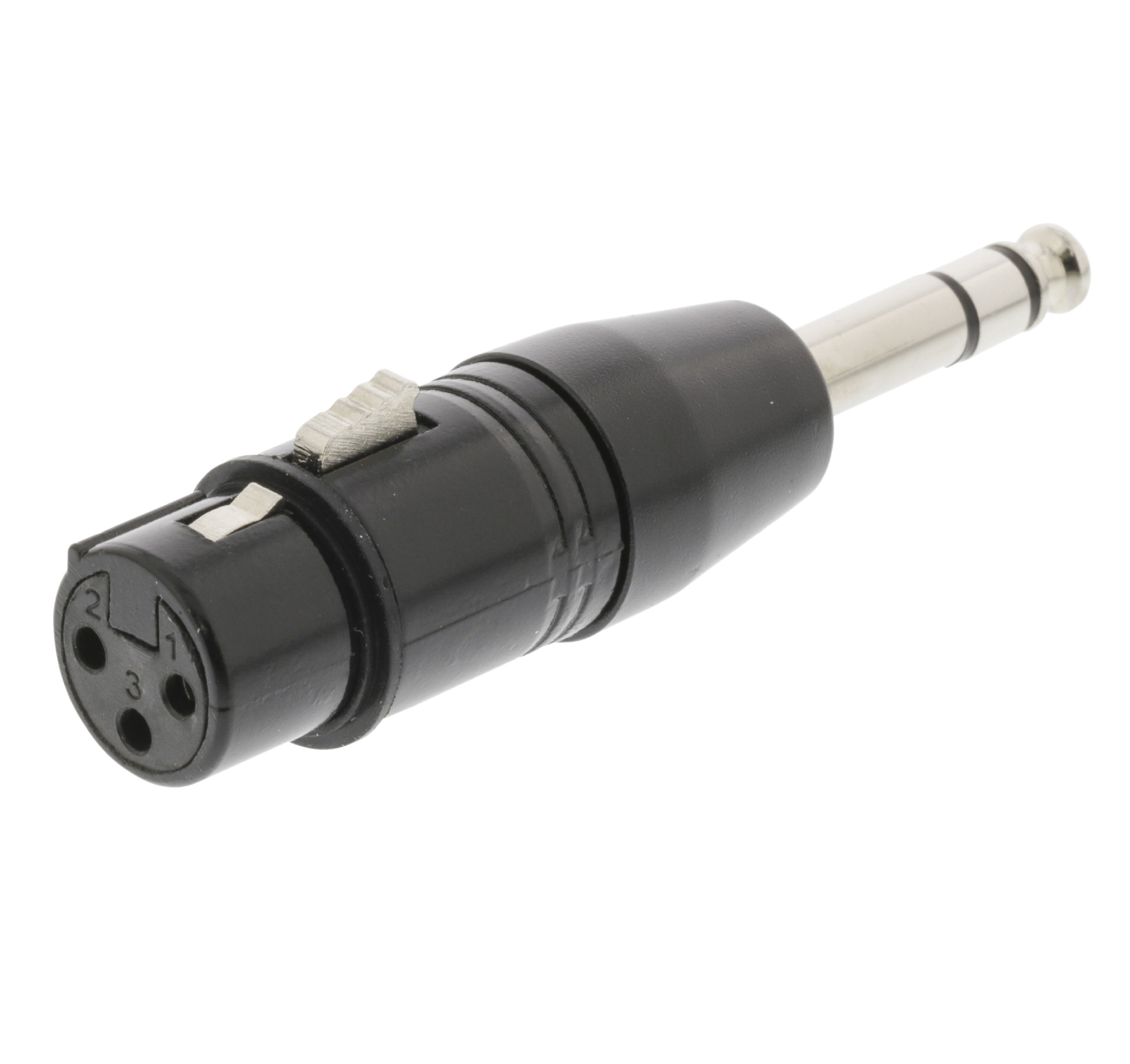 Adaptador XLR XLR 3pin Hembra 6.35 mm Macho Negro Sweex SWOP15941B