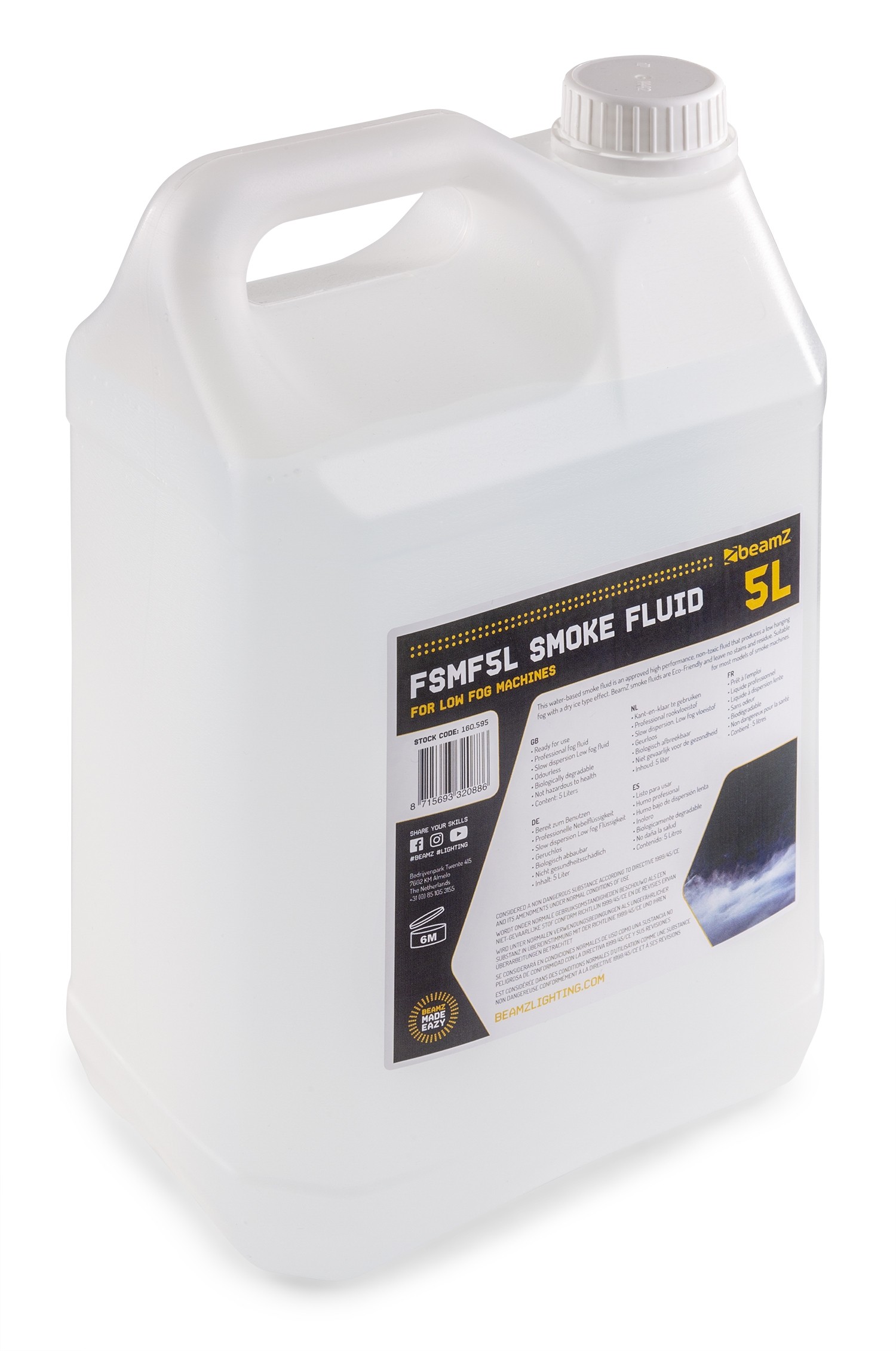 BEAMZ FSMF5L Low Fog Fluid 5lt | Fog Liquids BEAMZ FSMF5L Low Fog Fluid 5lt | Fog Liquids