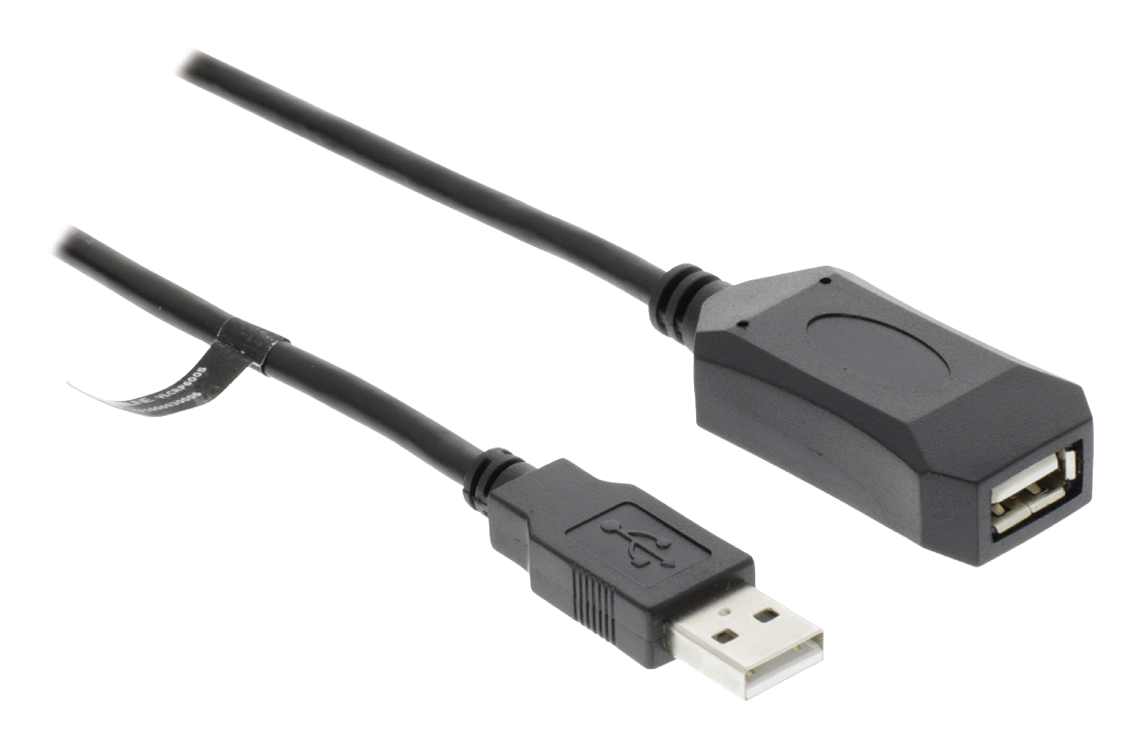 Cable Alargador Usb Activo De M En Color Negro Valueline