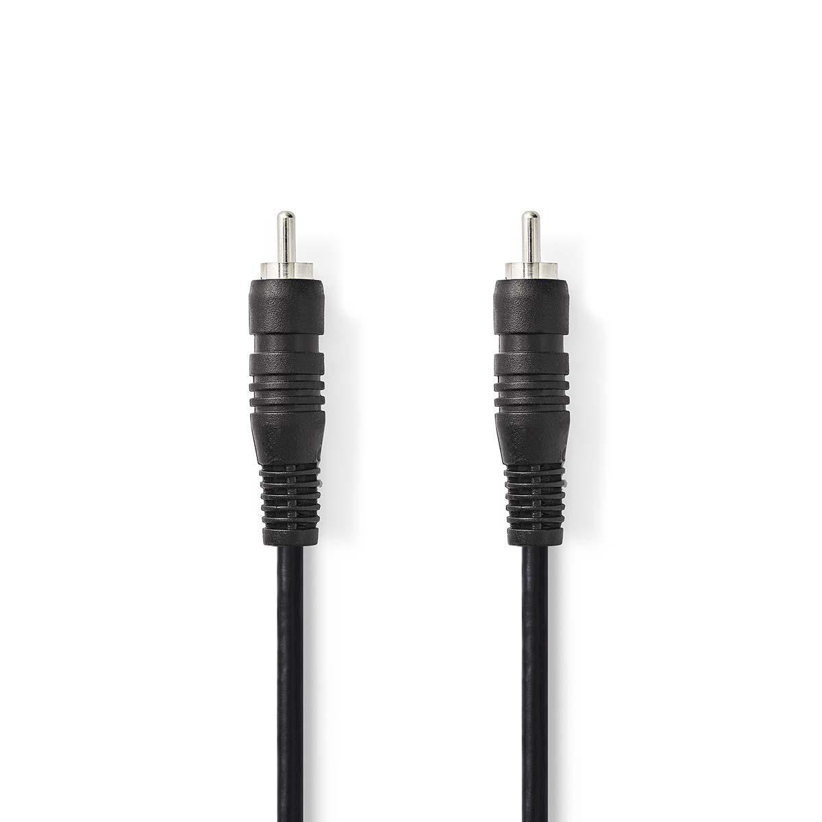 Cable de Audio Digital RCA Macho RCA Macho 1,0 m Negro Nedis CAGP24170BK10 DJMania