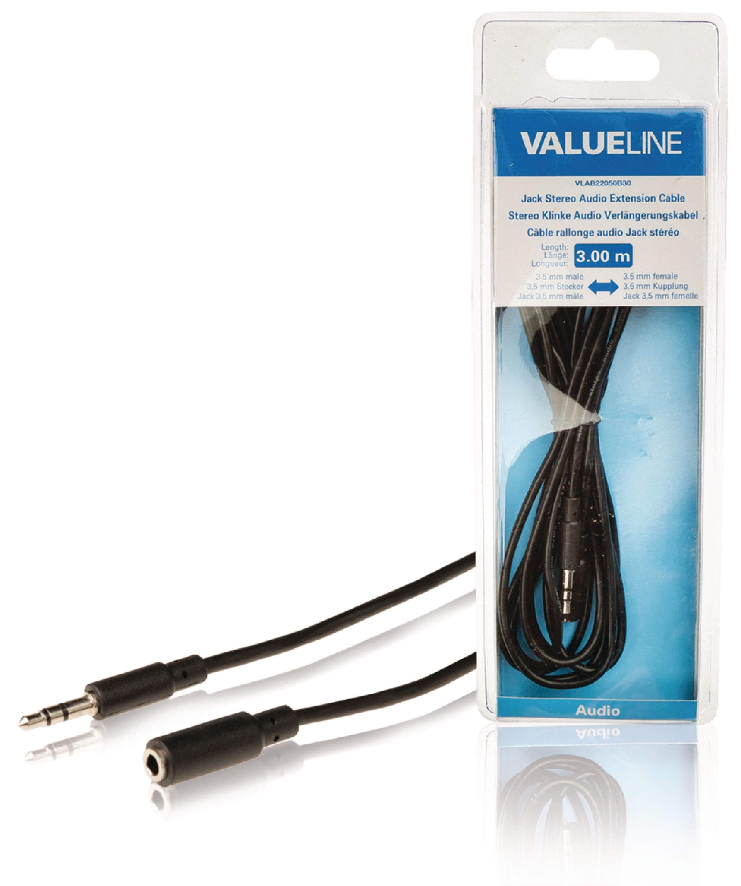 3.5mm Stereo Audio Jack Extension Cable - Male To Male, 0.5m / 1.5m Options - For MP3, Speaker, AUX