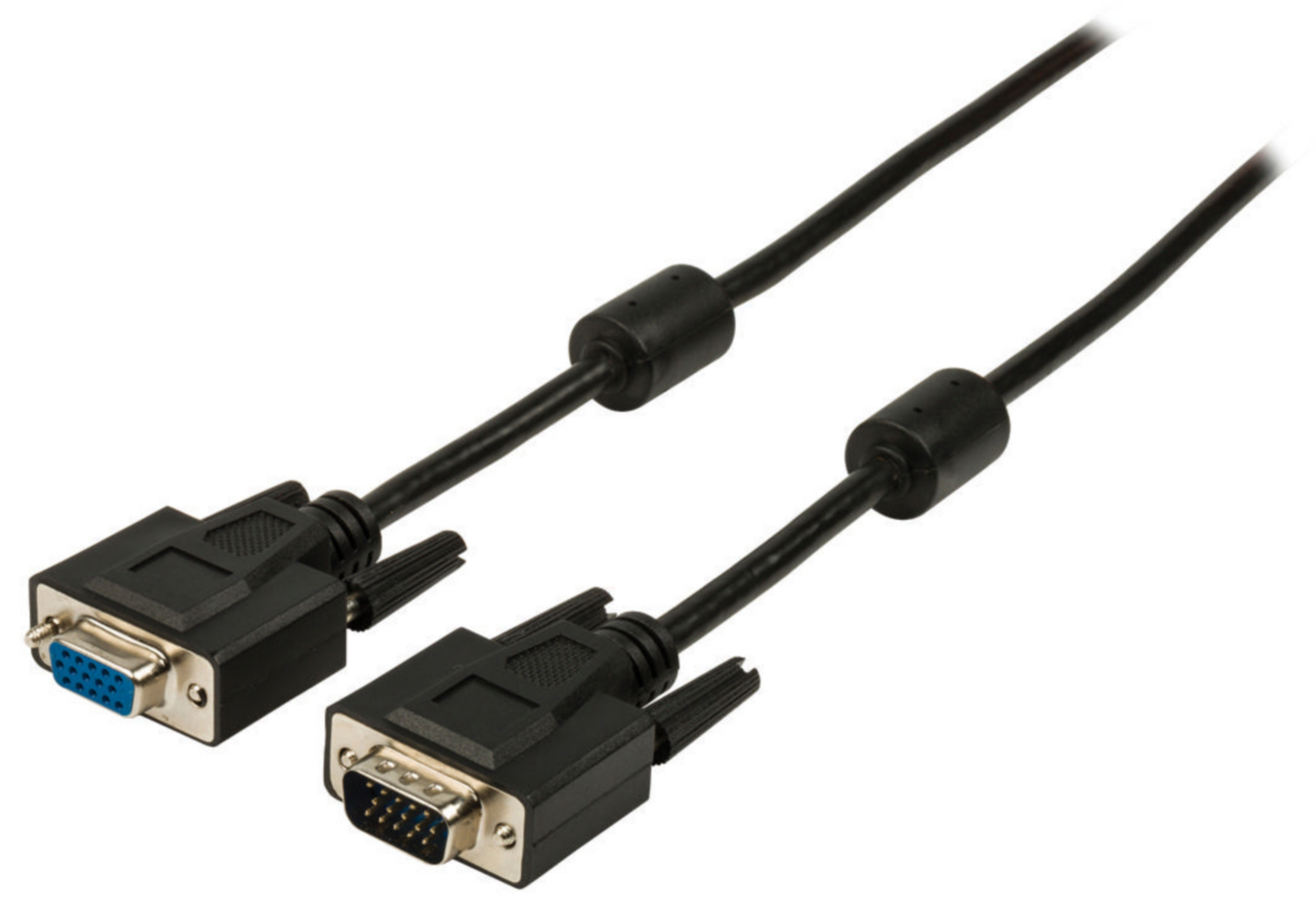 Cable de Extensión VGA Macho VGA Hembra 10.0 m Negro DJMania