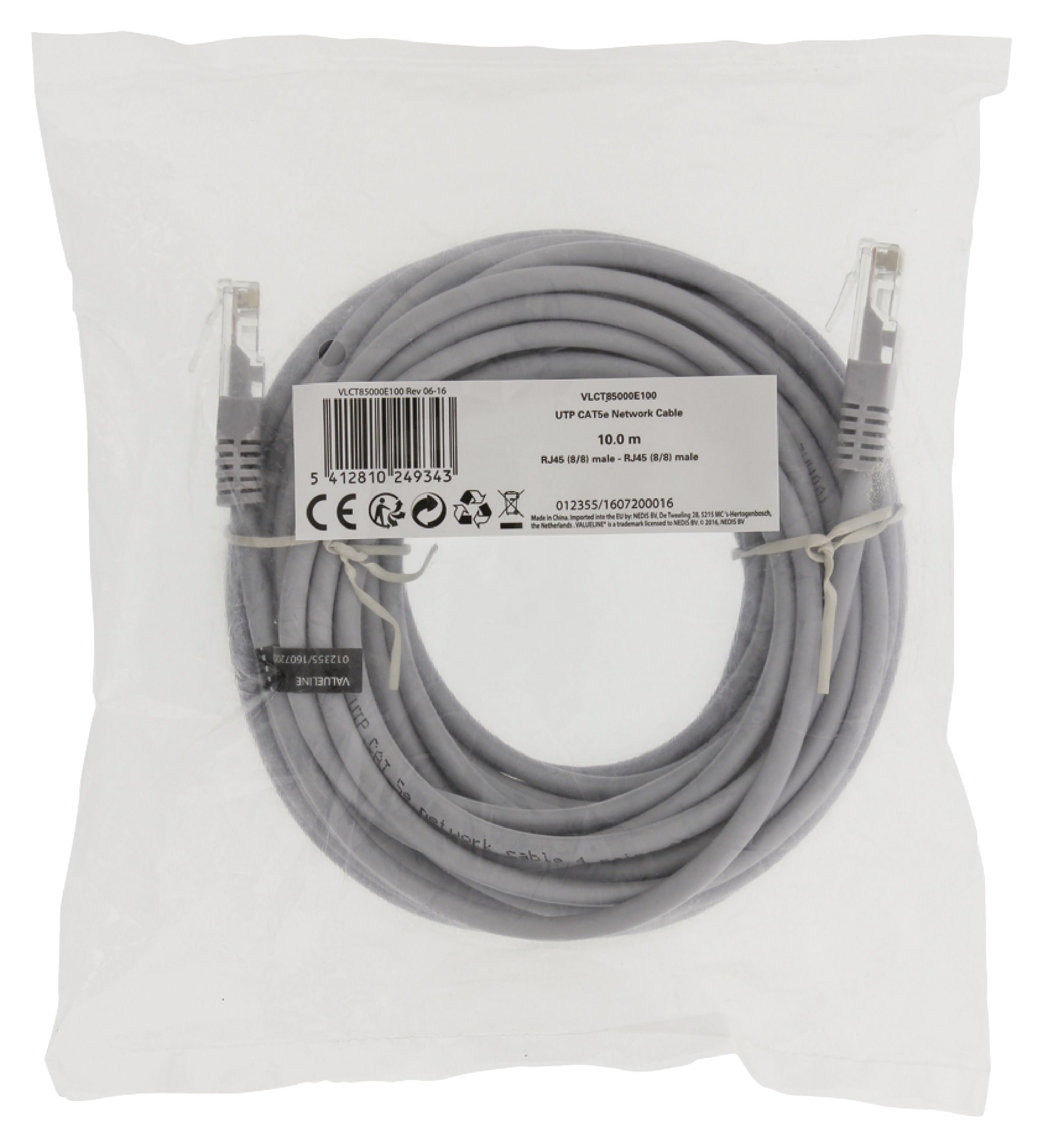 Cable de red Cat5e montado en blanco, 15 metros | Cuotas sin interés