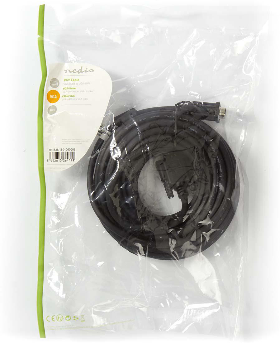 Cavo VGA NEDIS Maschio VGA Maschio VGA 3,0 m Nero - Libreria