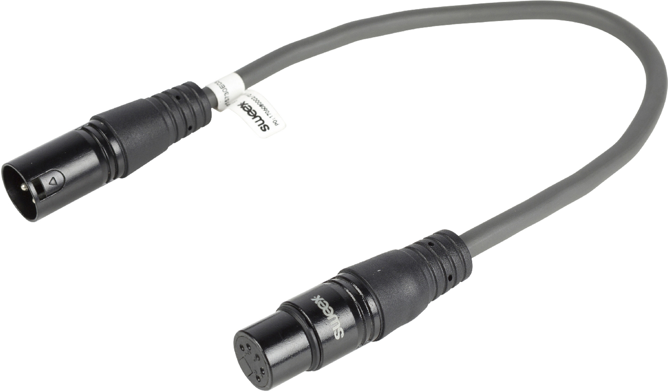 Cable XLR Digital Macho de 3 Pines XLR Hembra de 5 Pines de 0,30 m