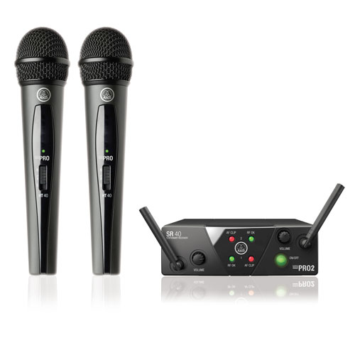 WMS40 PRO MINI VOCAL SET ワイヤレスマイクセット AKG WMS 40 PRO Mini Vocal SET Dual - ISM2-ISM3 | DJMania