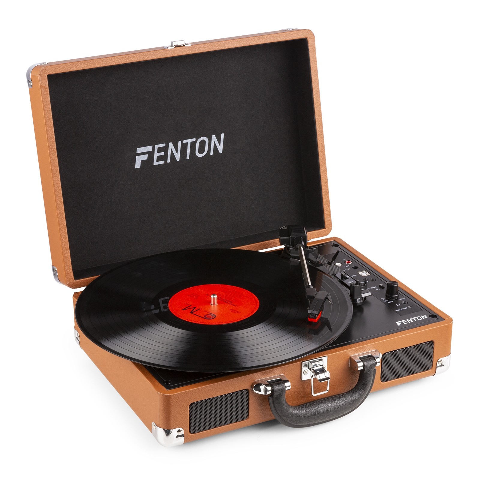 Fenton RP115F Record Player Brown DJMania