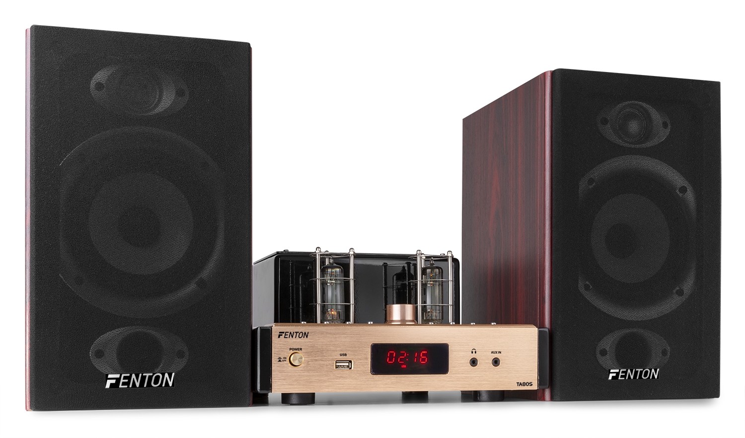 Fenton TA80S Stereo Hybrid Tube Amplifier + Speakers DJMania