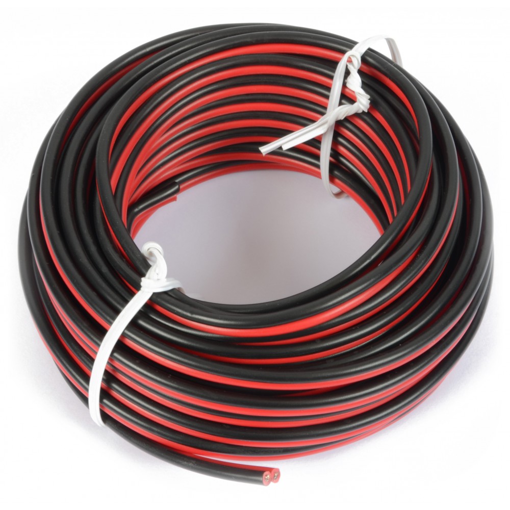 CABLE ROJO Y NEGRO 0.5 Típico Cable Para Instalaciones De Equipos De Baja Tensión, Cable Altavoz, Cable 12V