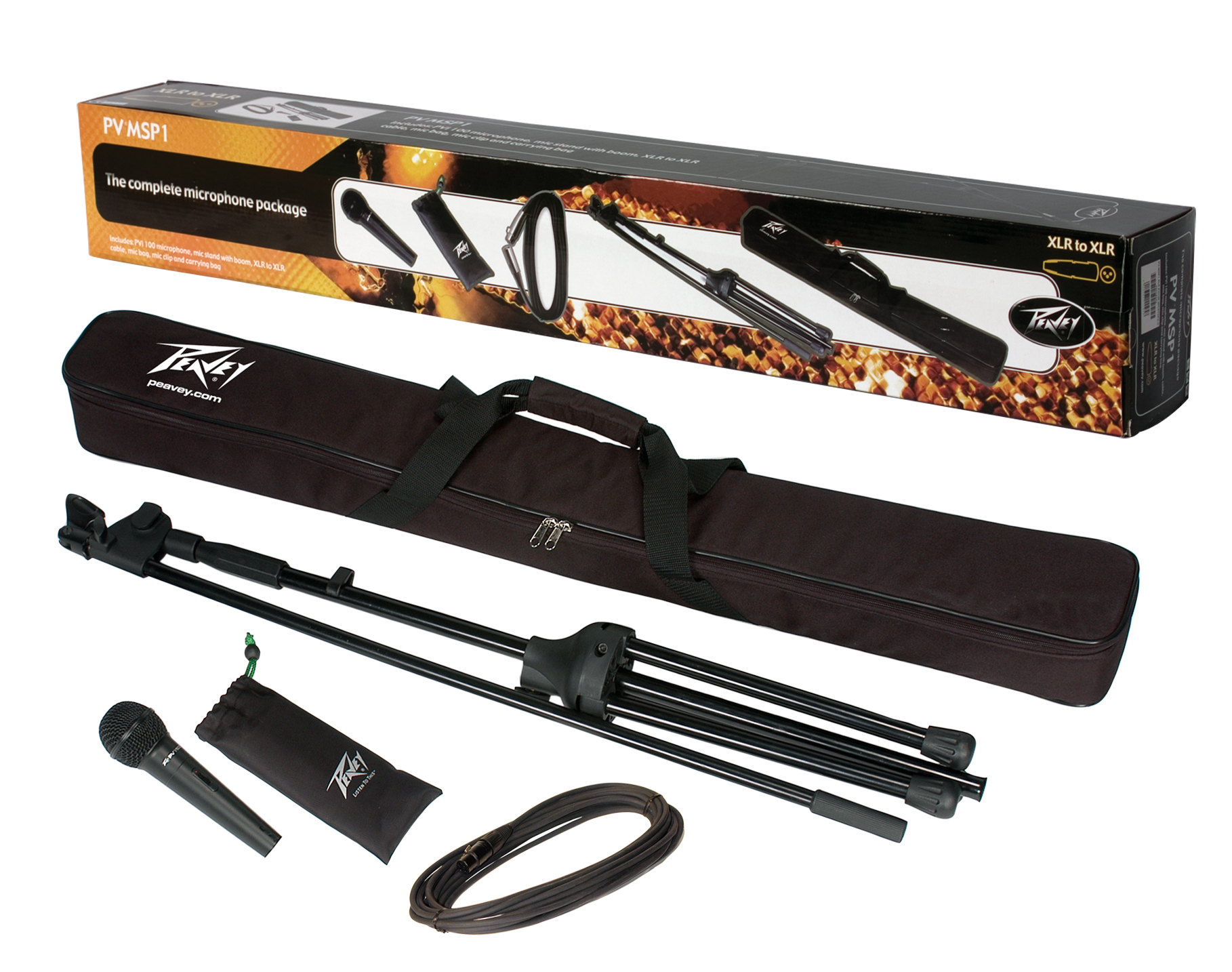 Peavey PV® MSP1 MICROPHONE XLR/MIC STAND PKG DJMania