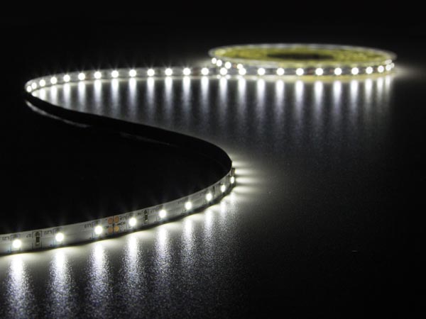 TIRA LED FLEXIBLE - COLOR BLANCO FRO 6500 K - 600 LEDs - 10 m - 24 V ...