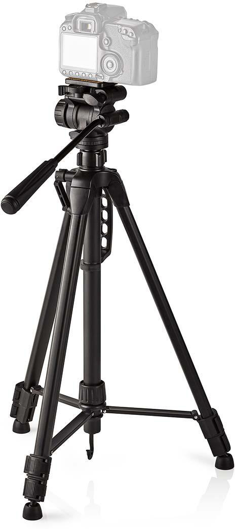 Trípode - Panorámica e Inclinación - Hasta 3 kg - 160 cm - Negro