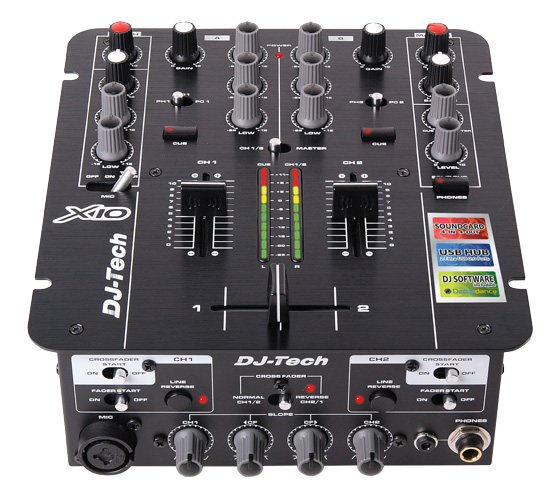 COMPACT PROFESSIONAL 2CH DJ MIXER WITH BUILTIN AUDIO INTERFACE DJMania