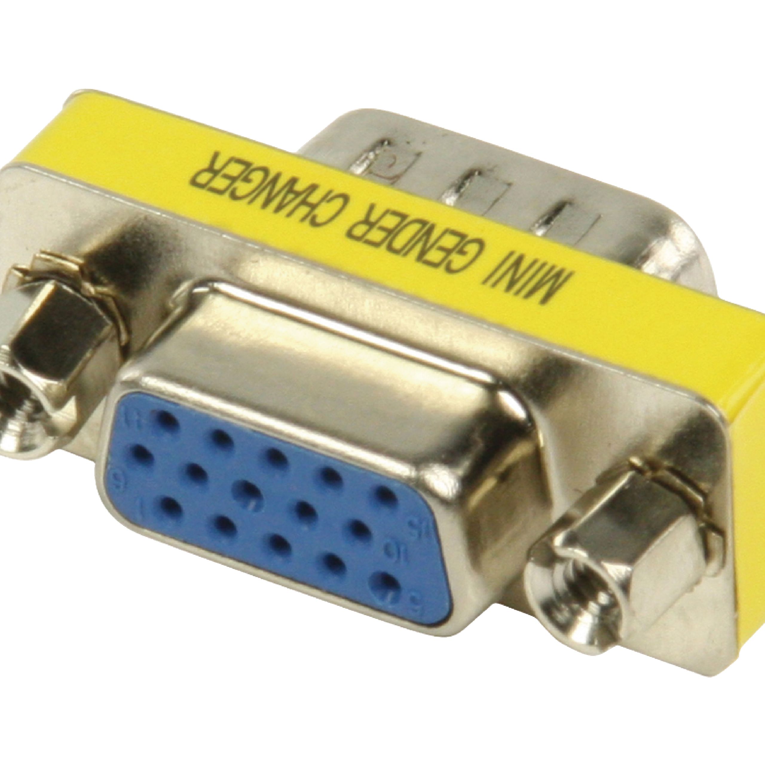 VGA Adapter VGA Male - VGA Female Metal - Valueline GCHD-MF15P - DJMania