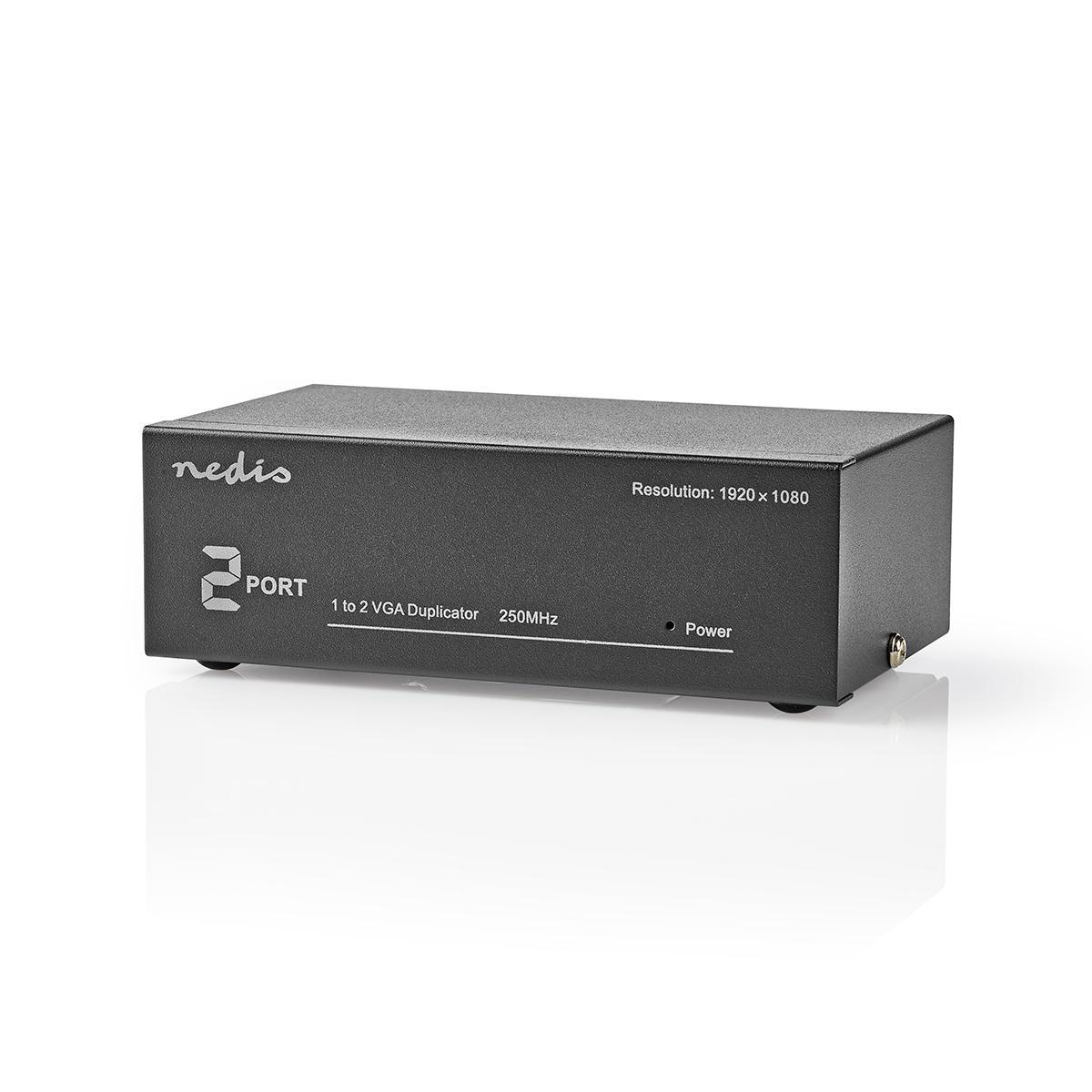 Splitter VGA Attivo, A 2 Porte, Amplificatore Per Avere Un - 9