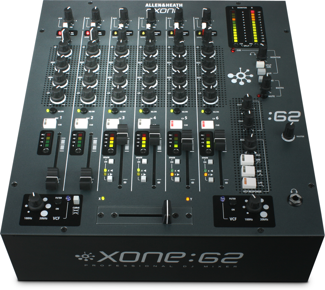 Allen & Heath Xone:62 — Mezclador DJ profesional de 6