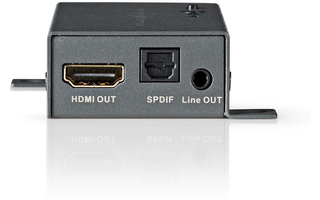 Extractor de audio HDMI™ - Digital y Estéreo - 1 Entrada HDMI™ - 1 Salida HDMI™ + TosLink + 3,5 