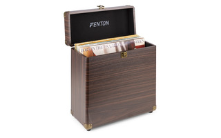 Fenton RC30 Vinyl Record Case Dark Wood
