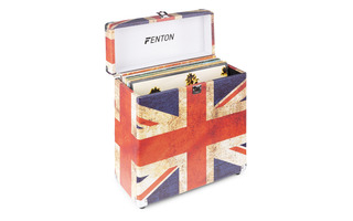 Fenton RC30 Estuche para discos de vinilo Bandera del Reino Unido