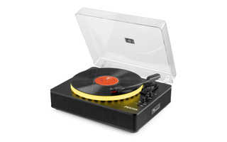Fenton RP162LED Record Player with BT in/out Black