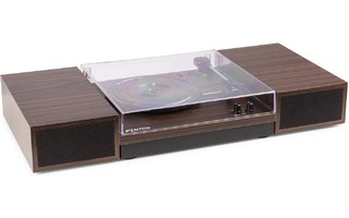 Fenton RP165D Record Player Set Dark Wood