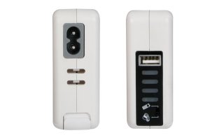 Estación de alimentación/cargador USB con conectores de viaje