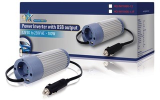 Inversor 12 V - 230 V 100 W con puerto USB
