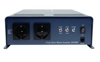Power Inverter Onda sinusoidal pura 12 VDC AC 230 V 2000 W F (CEE 7/3)