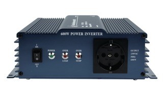 Inversor de potencia Onda sinusoidal pura 24 VDC AC 230 V 600 W F (CEE 7/3)