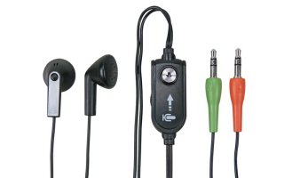 Auriculares multimedia con micrófono y ajustes del volumen
