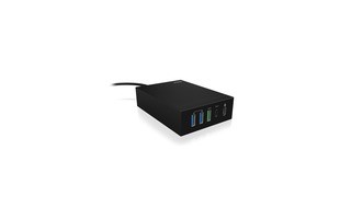 Hub 4-Port USB 2.0 Negro - ICY BOX 60177