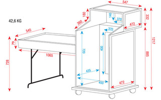 DAP Flightcase Compacto para DJ Móvil