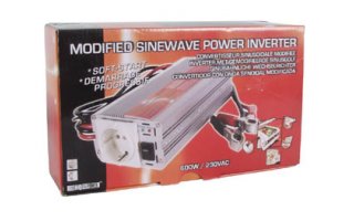 Convertidor con onda senoidal modificada 600W entrada 12VDC / salida 230VAC arranque suave