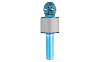 MAX KM01 Micrófono Karaoke con altavoz y reproductor Bluetooth / MP3 Azul